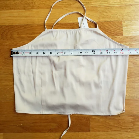 Leonni Haan Fitted Strappy Halter Corset Crop Top - Picture 9 of 13